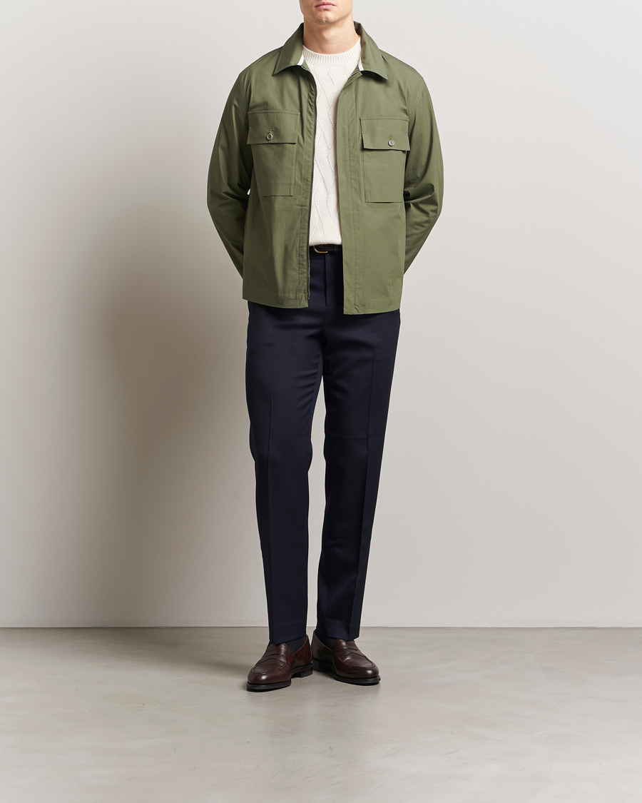 Valstar Cotton Poplin Shirt Jacket Green