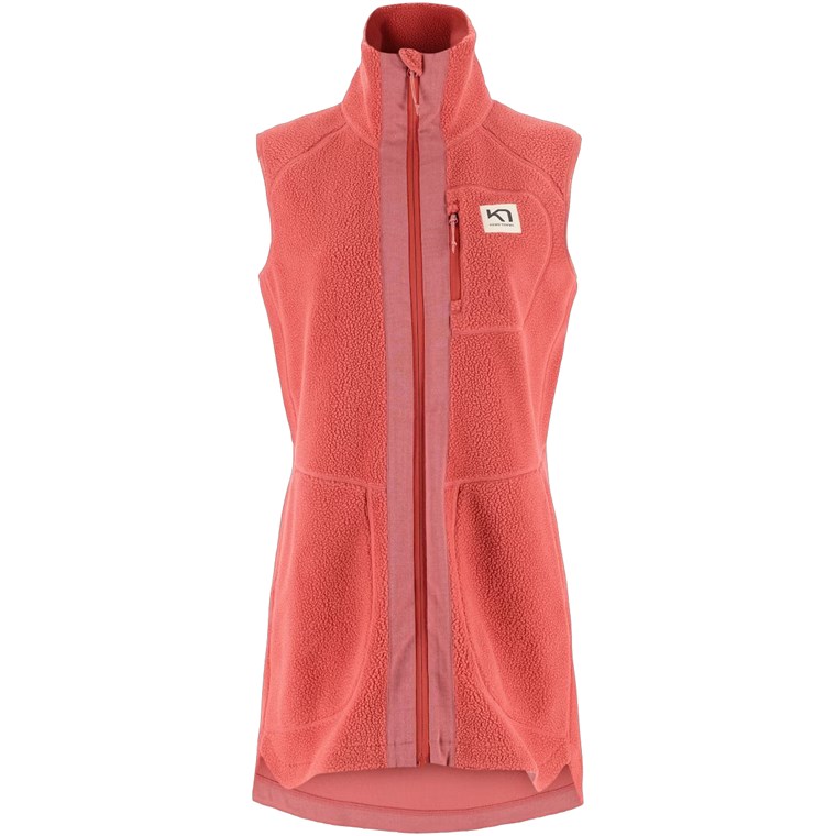 Kari Traa Sanne Pile Jacket Dark Dusty Orange Pink