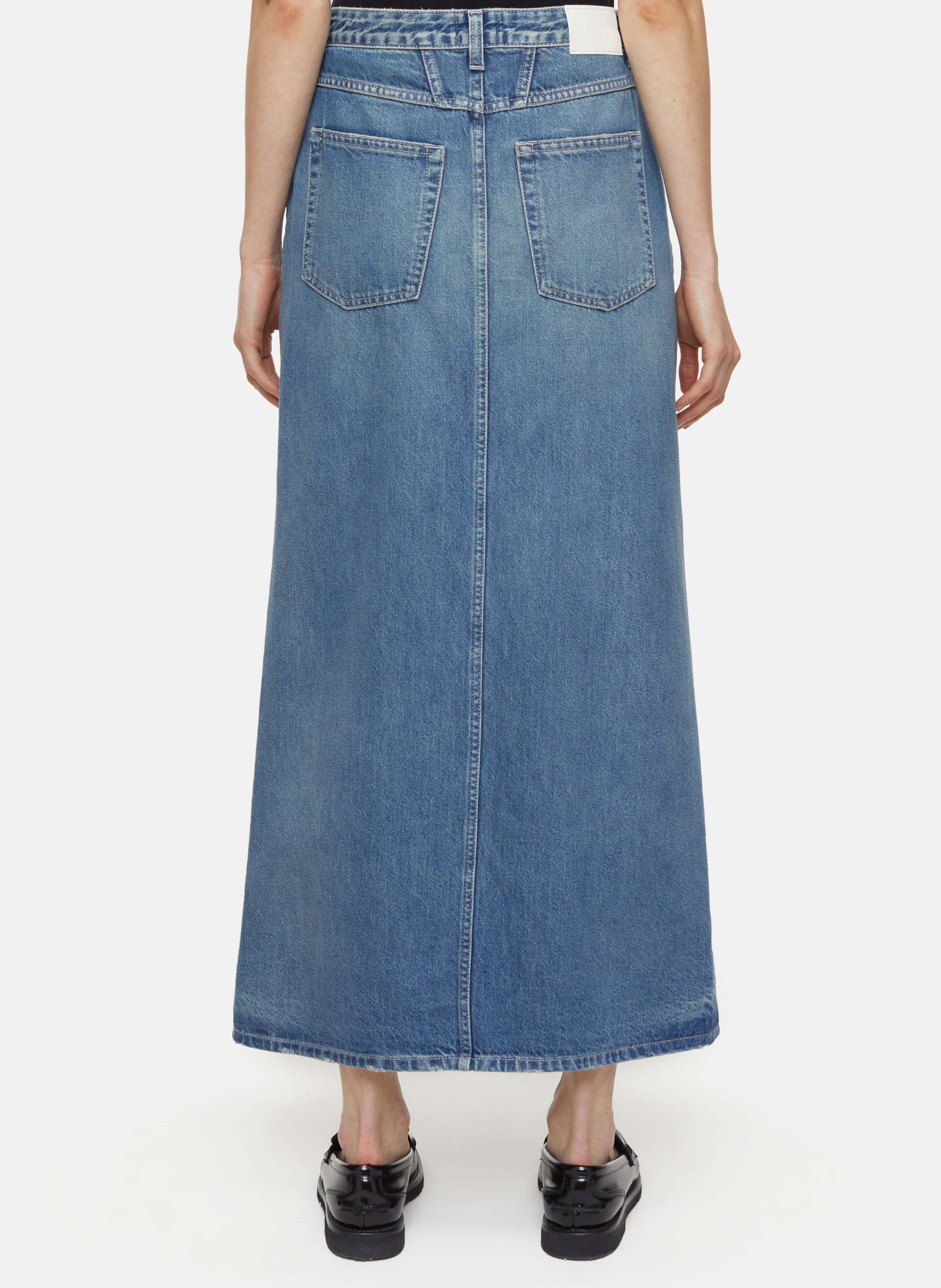 Jupe longue en jean| Bleu