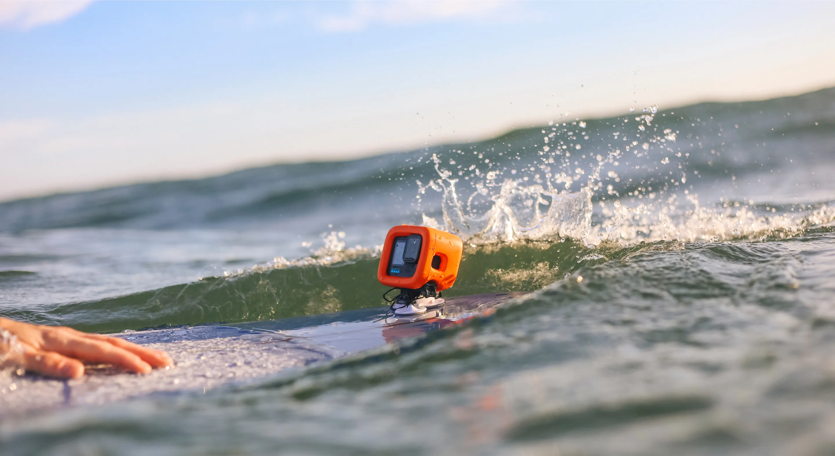 Floaty Schwimmendes GoPro Hero 12 / 11 / 10 / 9 Black Kamera Case (ADFLT-001) - Orange