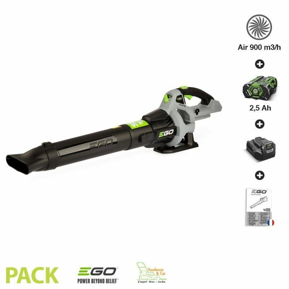 Pack pour souffler les feuilles ego lb5301e batterie chargeur inclus air 900m3