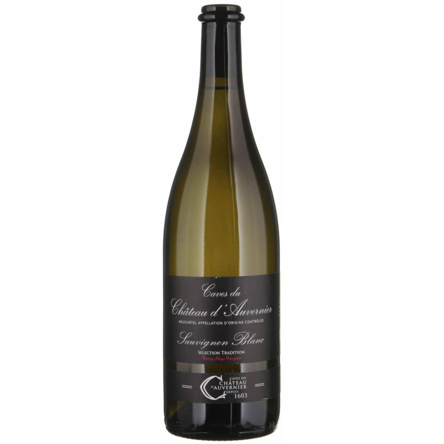 Neuchâtel AOC Sauvignon Blanc Sélection Tradition Caves du Château d'Auvernier -75cl