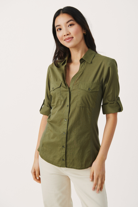 Part Two groene dames blouse