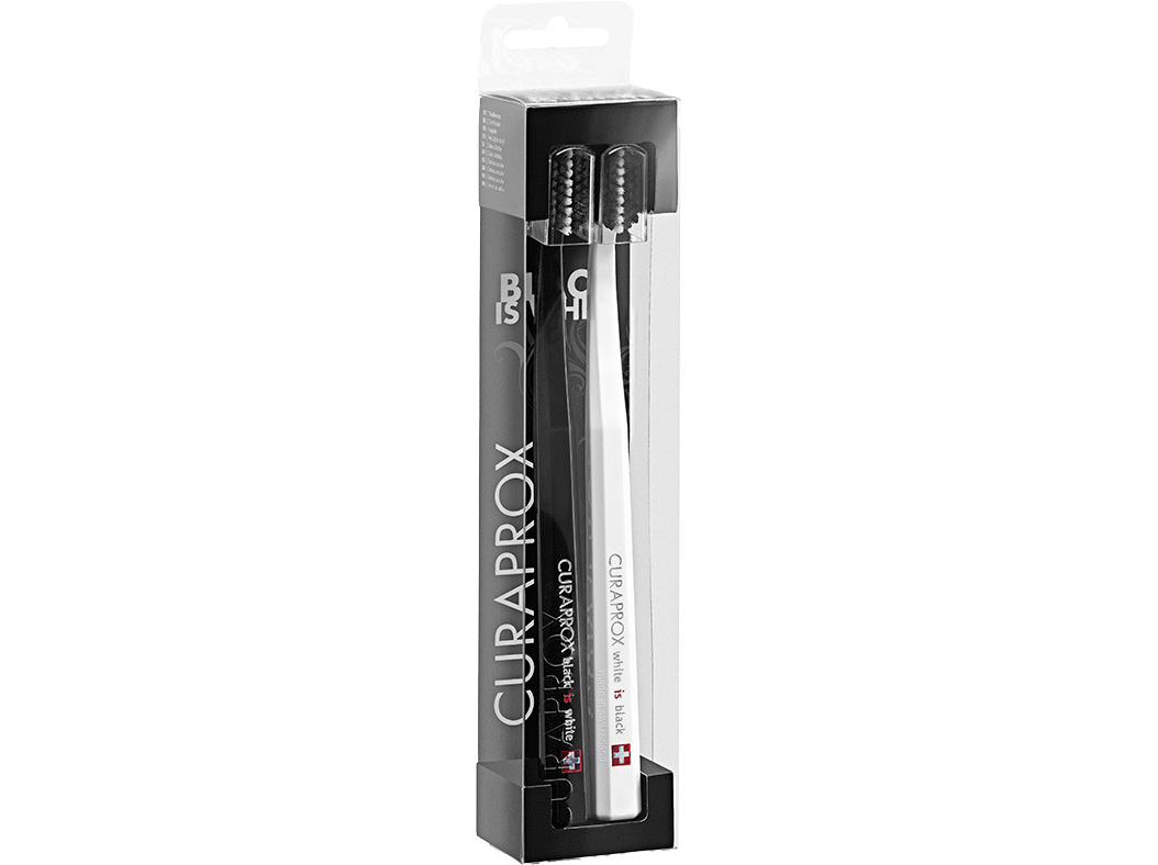 ESCOVA DENTES CURAPROX BLACK IS WHITE (B W) 2UN