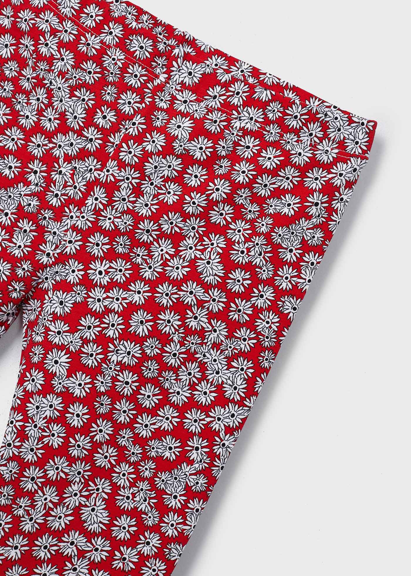 Conjunto de duas peças com leggings de algodão sustentável para meninas