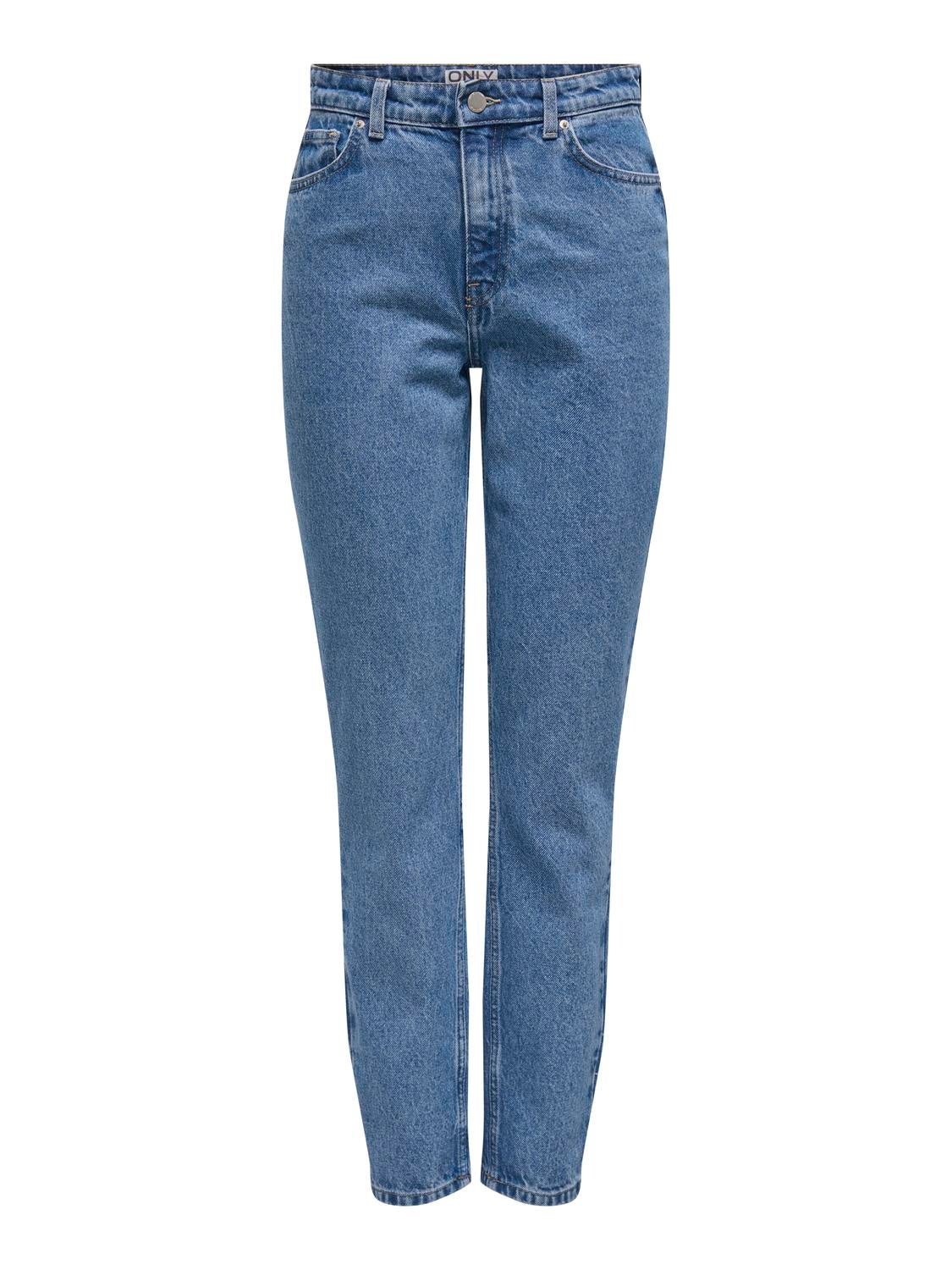 ONLJAGGER Hohe Taille Hohe Taille Jeans Medium Blue Denim