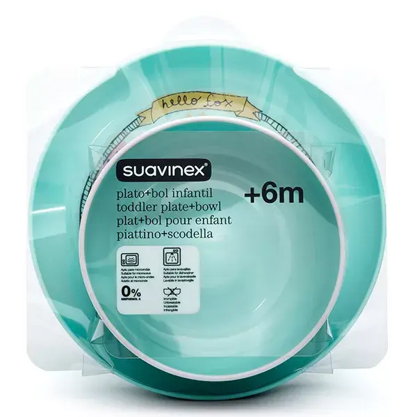Suavinex Assiette + Bol Bleu