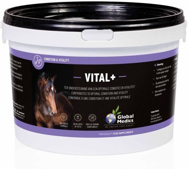 Global Medics Vital+ Vitaminen Mineralen Paard  1 kg