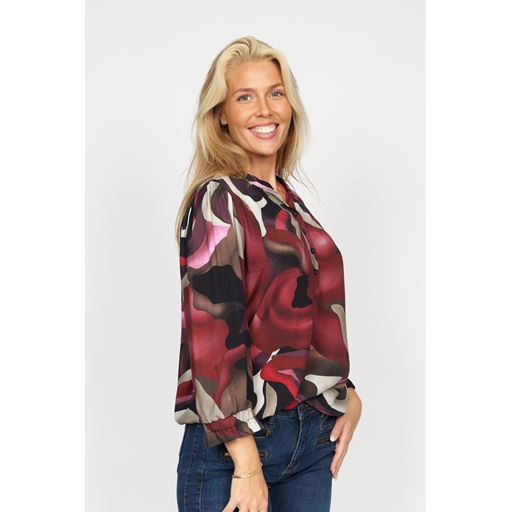 2-Biz Fetana Bluse, Wine, XL