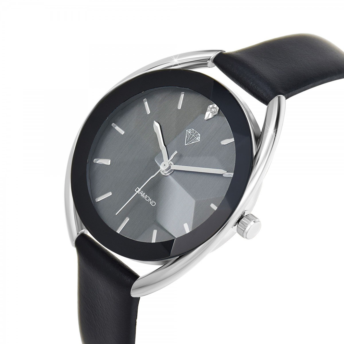 Montre élégante Jane SC Crystal ornée d'un véritable diamant