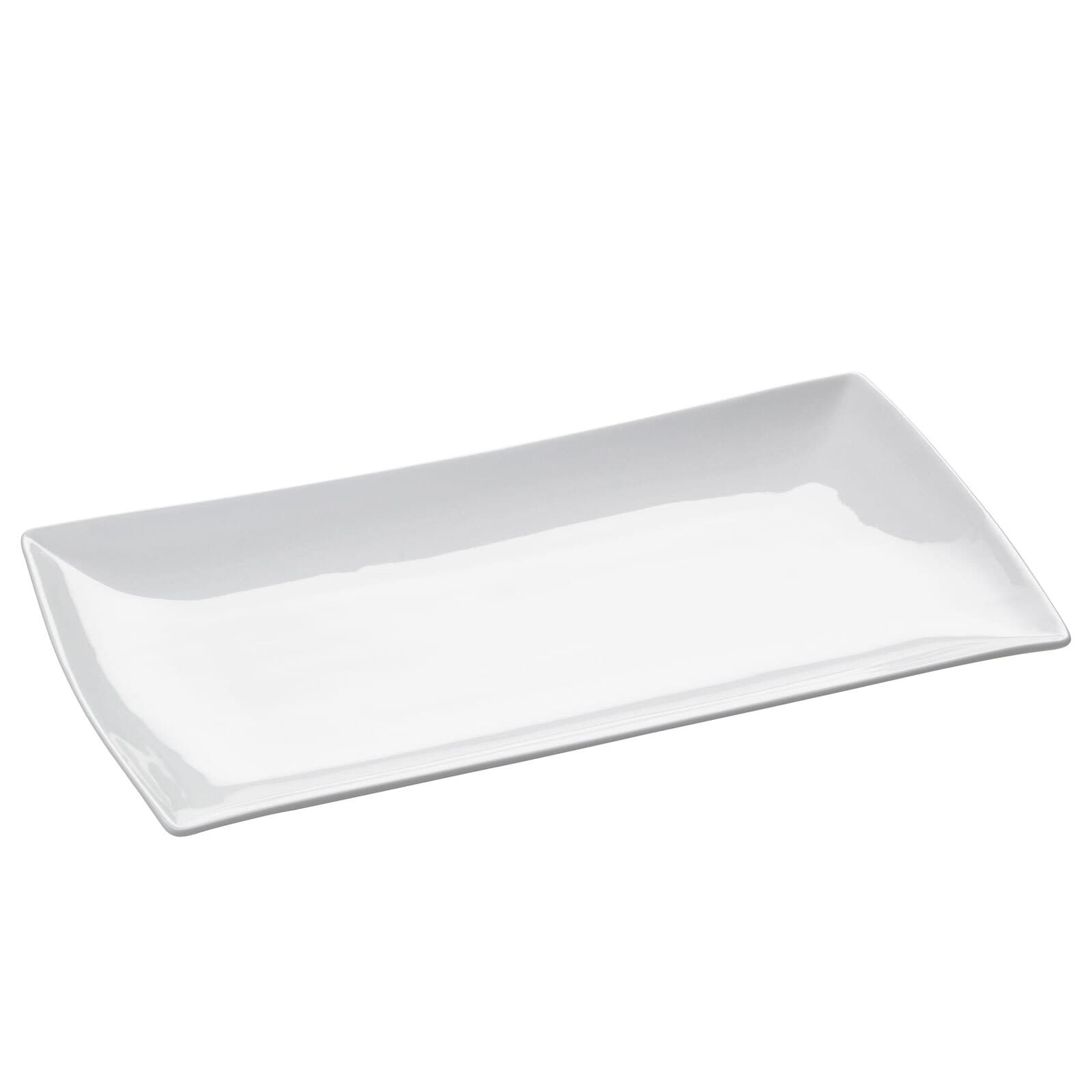 MAXWELL & WILLIAMS Platte EAST MEETS WEST 30,5 x 17 cm Hartporzellan weiß