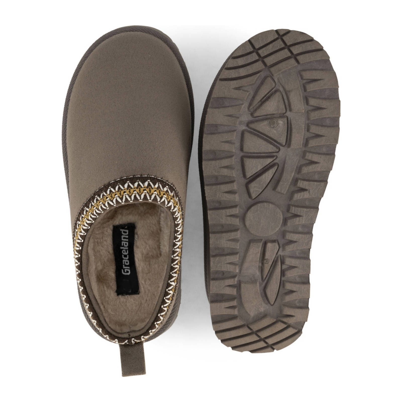 Graceland pantoffels taupe