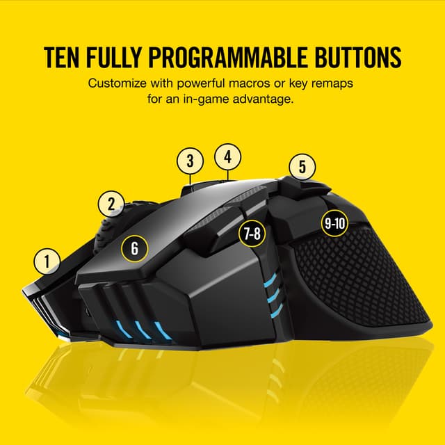 Corsair Ironclaw RGB trådløs gaming mus