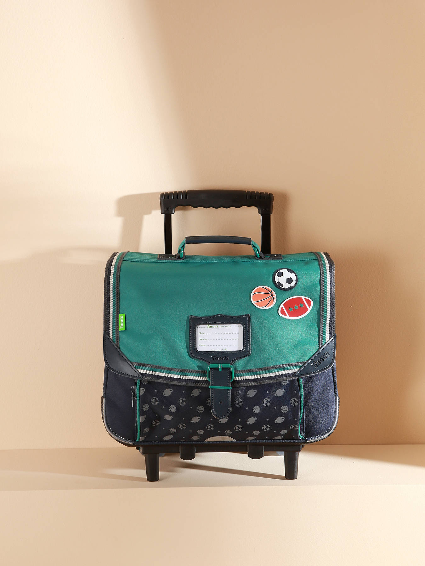 Cartable  roulettes 2 compartiments TANN'S