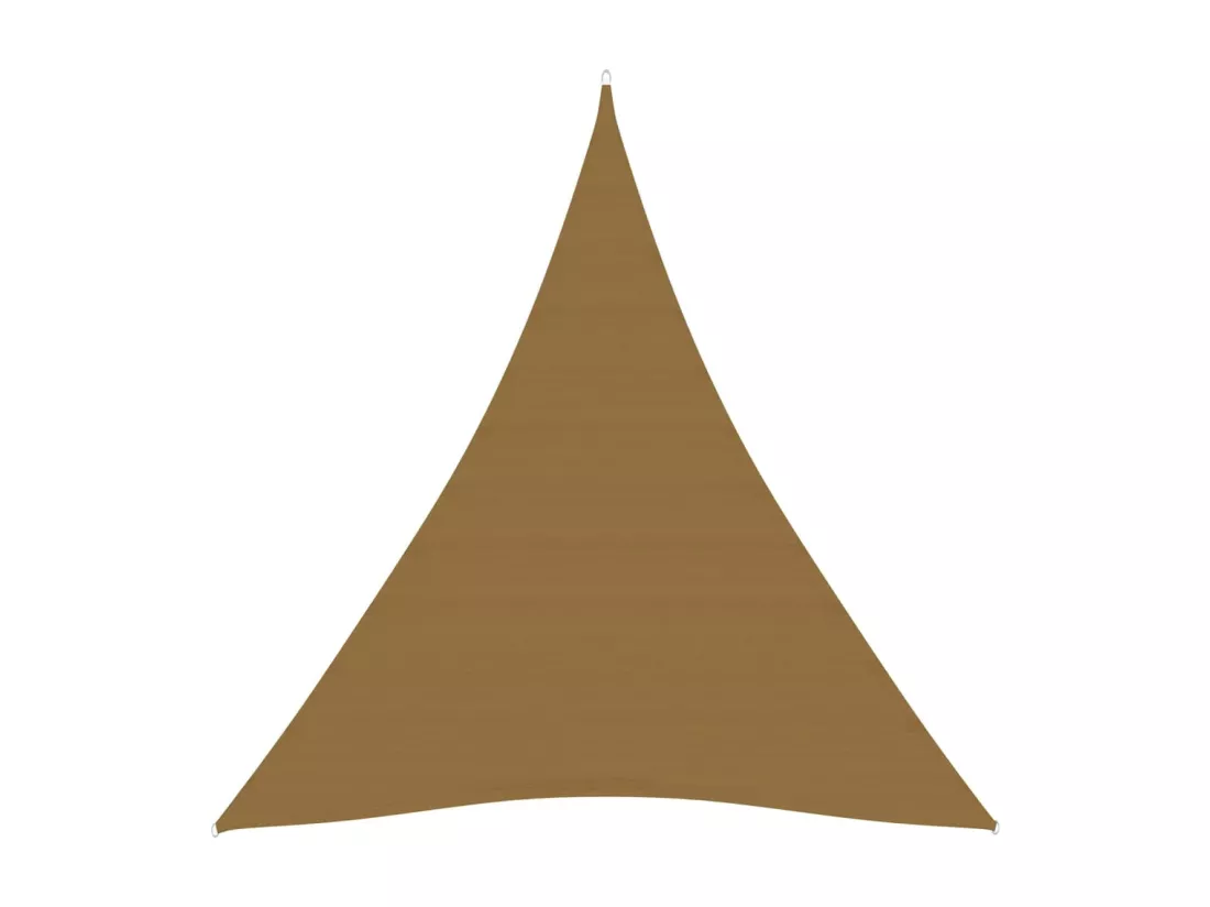 Voile d'ombrage 160 g/m² Taupe 5x7x7 m PEHD