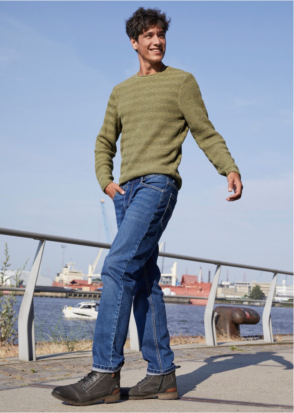 Jean extensible Loose Fit, Straight