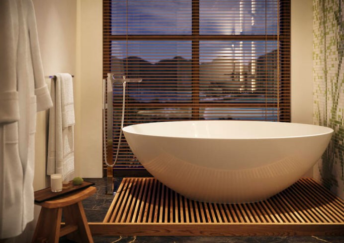 Hansgrohe Metropol staande badmengkraan met handdouche chroom