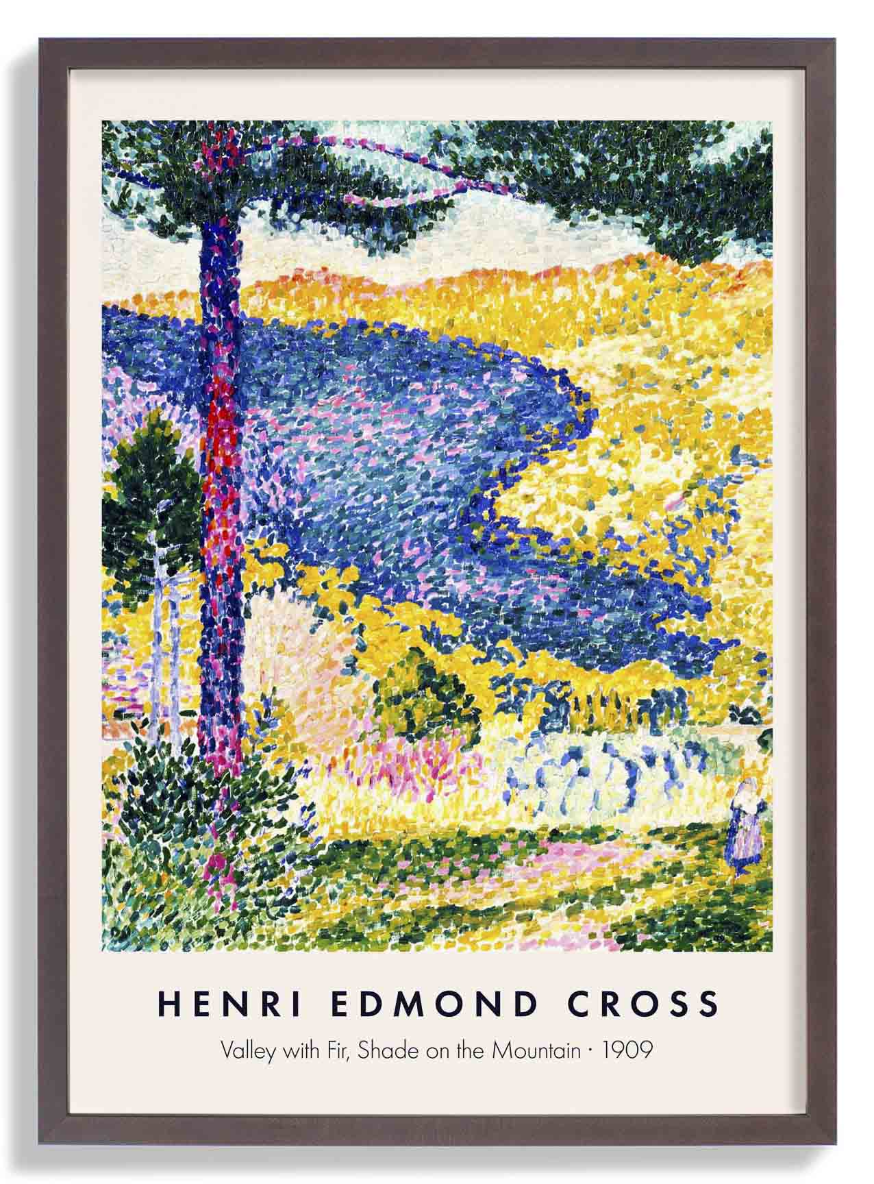 Tal mit Tanne, Schatten auf dem Berg von Henri Edmond Cross