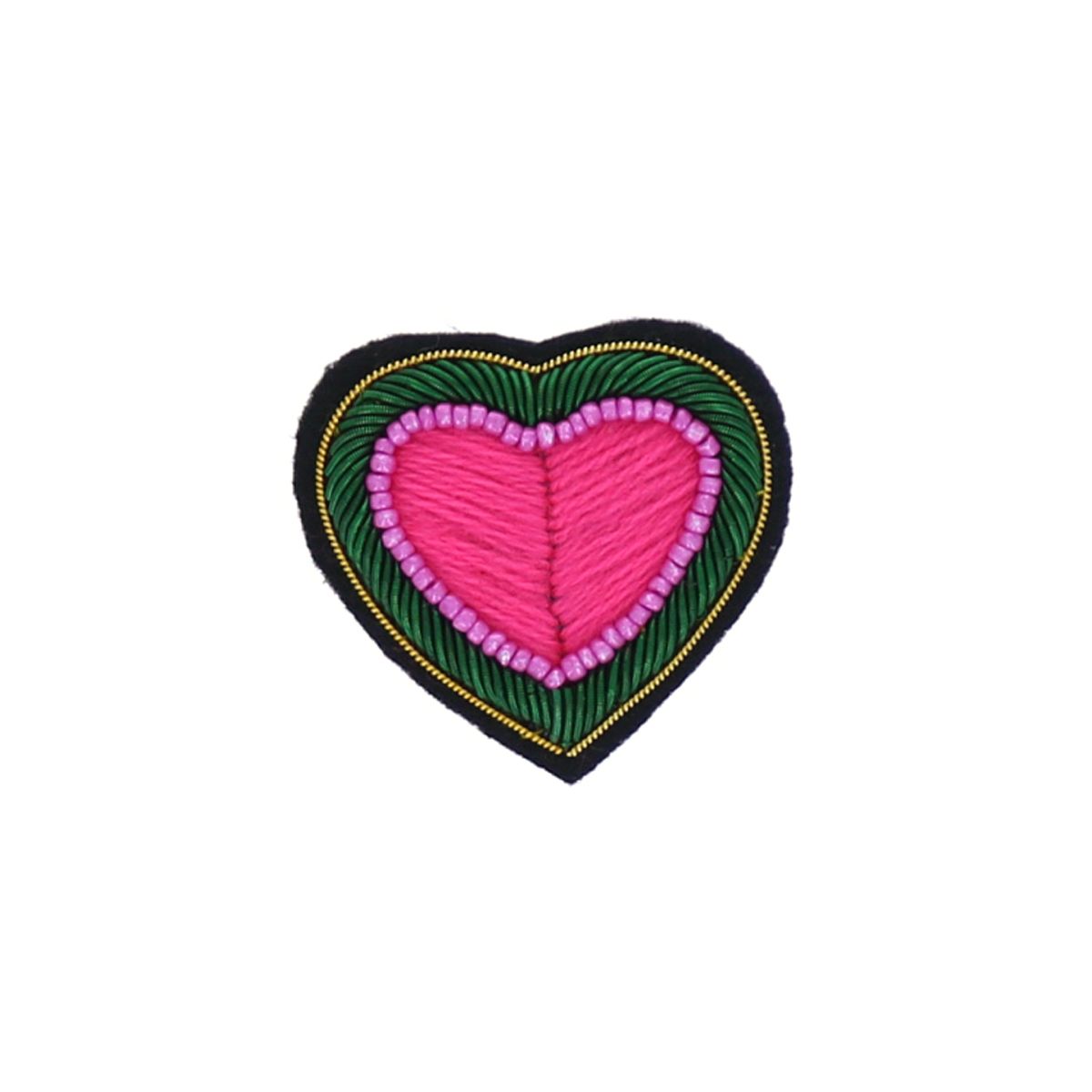 Broche cœur rose Pondie Chérie
