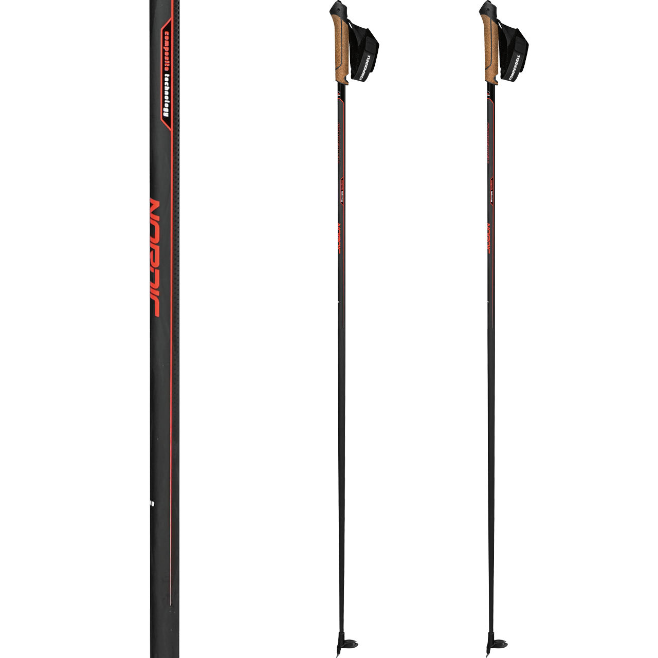 Komperdell Nordic CX-100 Cork red | Classic | Langlaufstöcke | Langlauf | XSPO