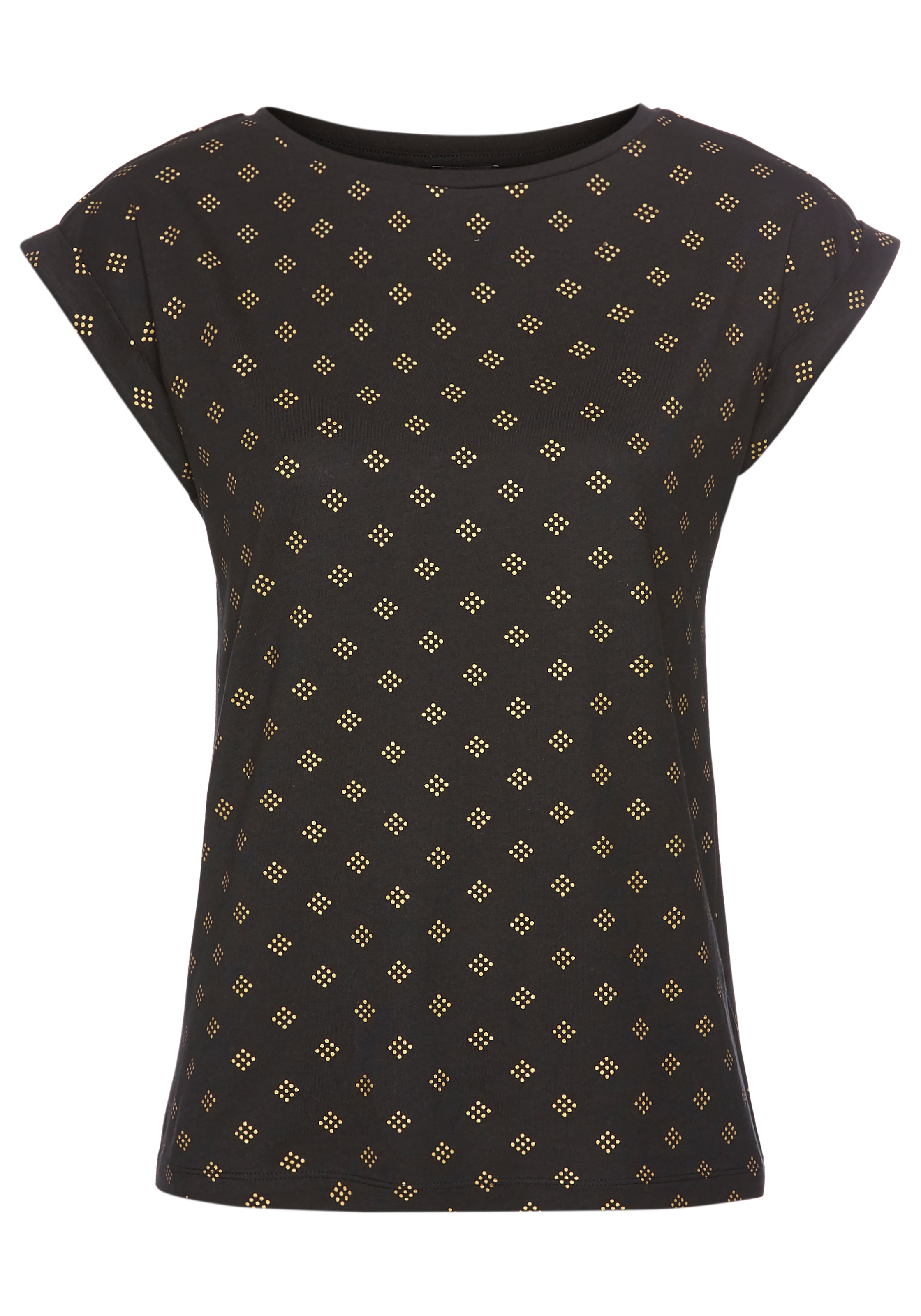 Laura Scott Rundhalsshirt , mit minimalistischem Graphik-Allover-Print