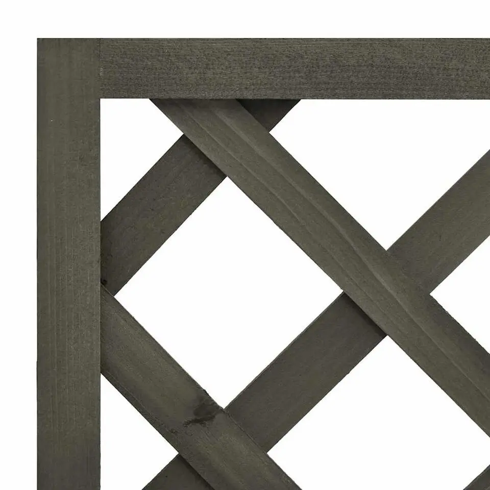 vidaXL - Plantenbak - Grijs - Hout