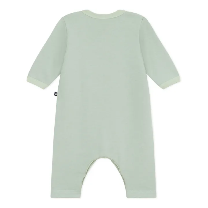 Petit Bateau Combinaison Mocassin Molleton | Sauge
