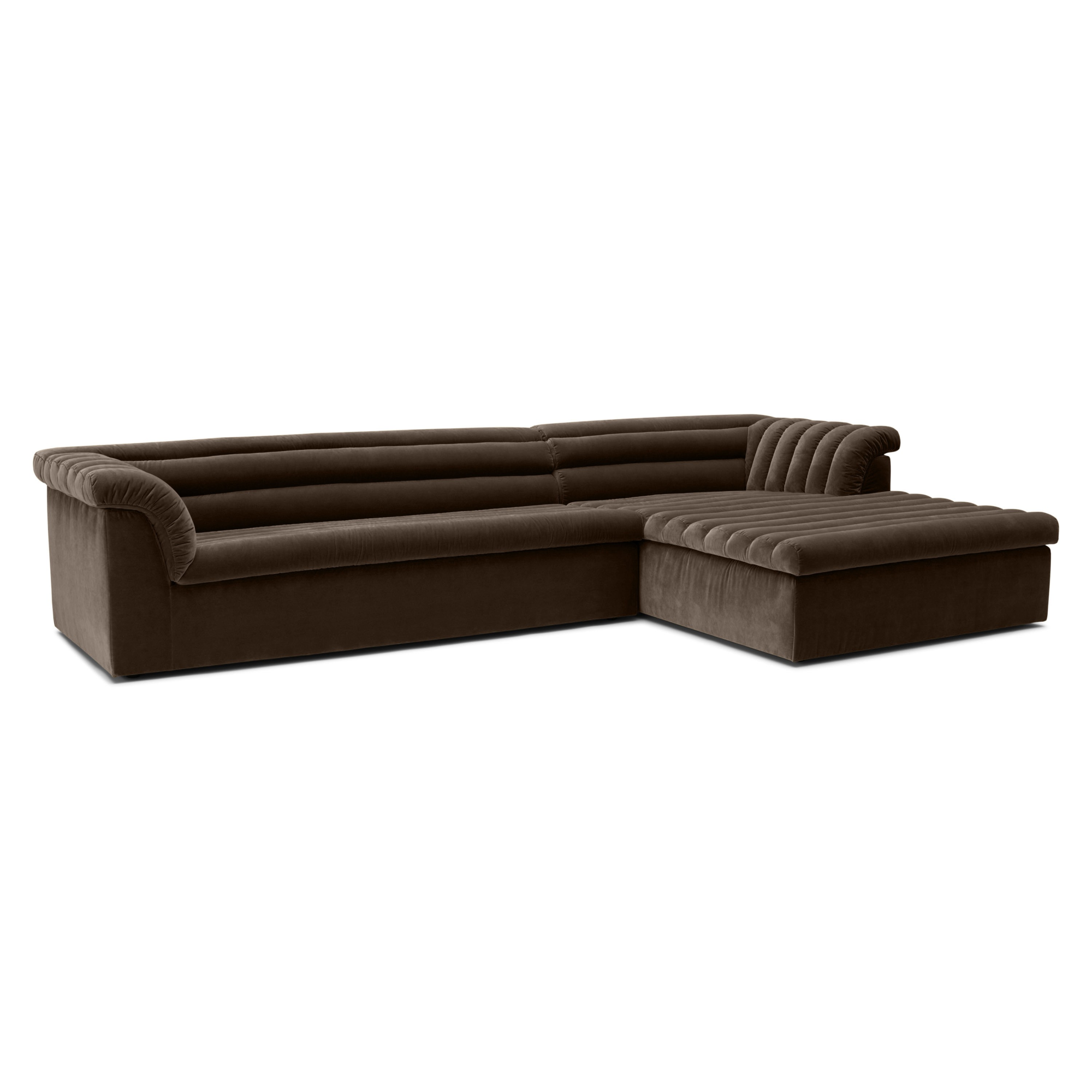 Hoekbank Marilyn royal brown rechts