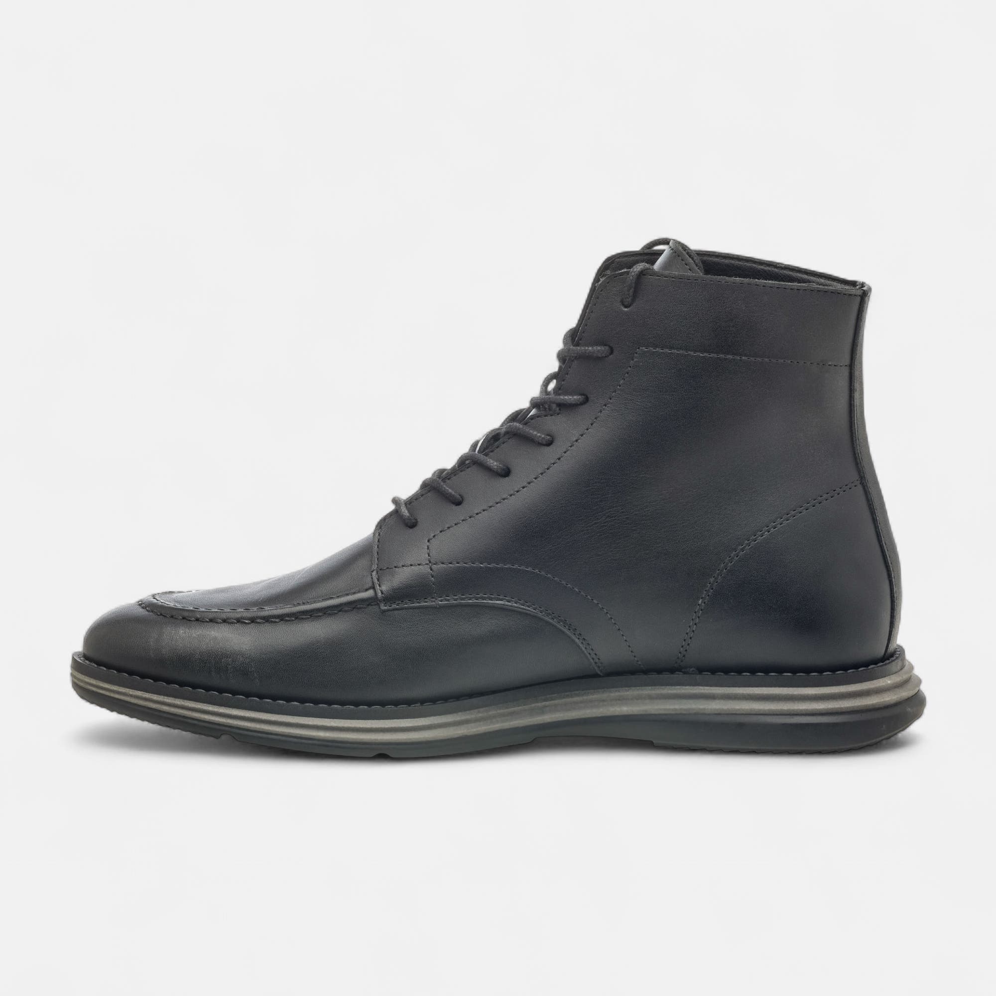 Bottines Homme en cuir noir