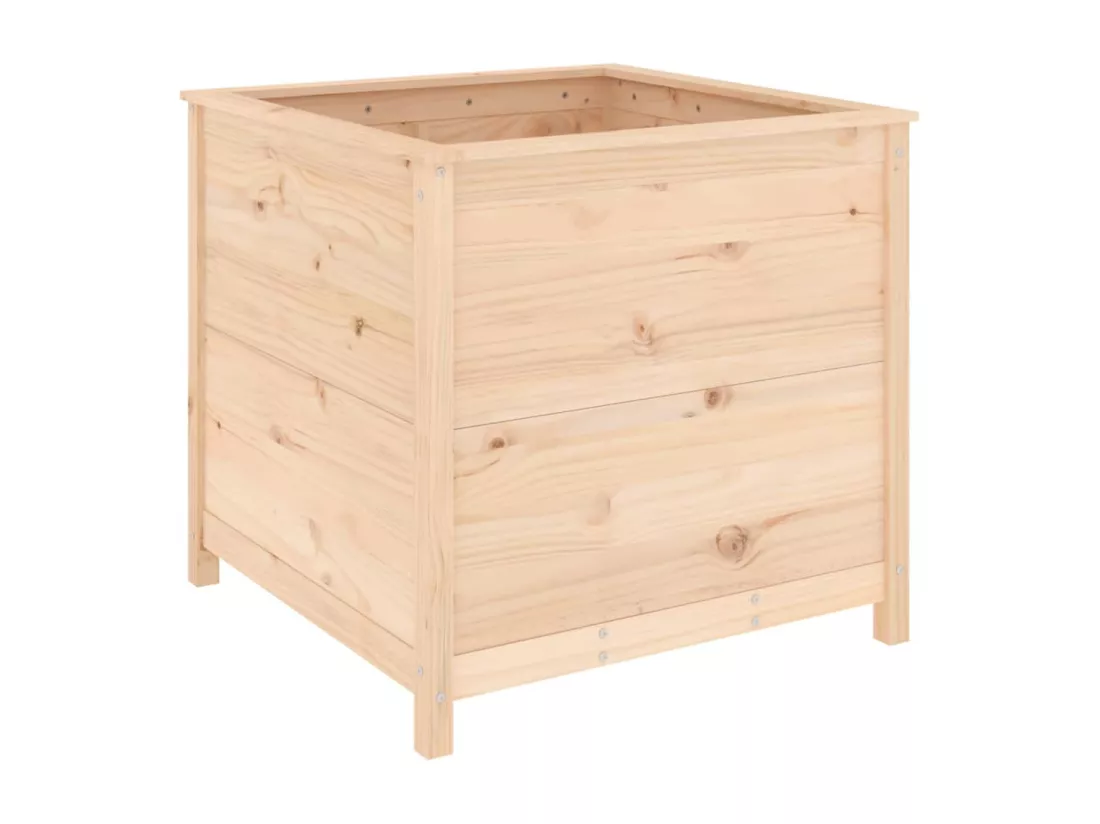 Jardinière 82,5x82,5x78 cm bois de pin massif