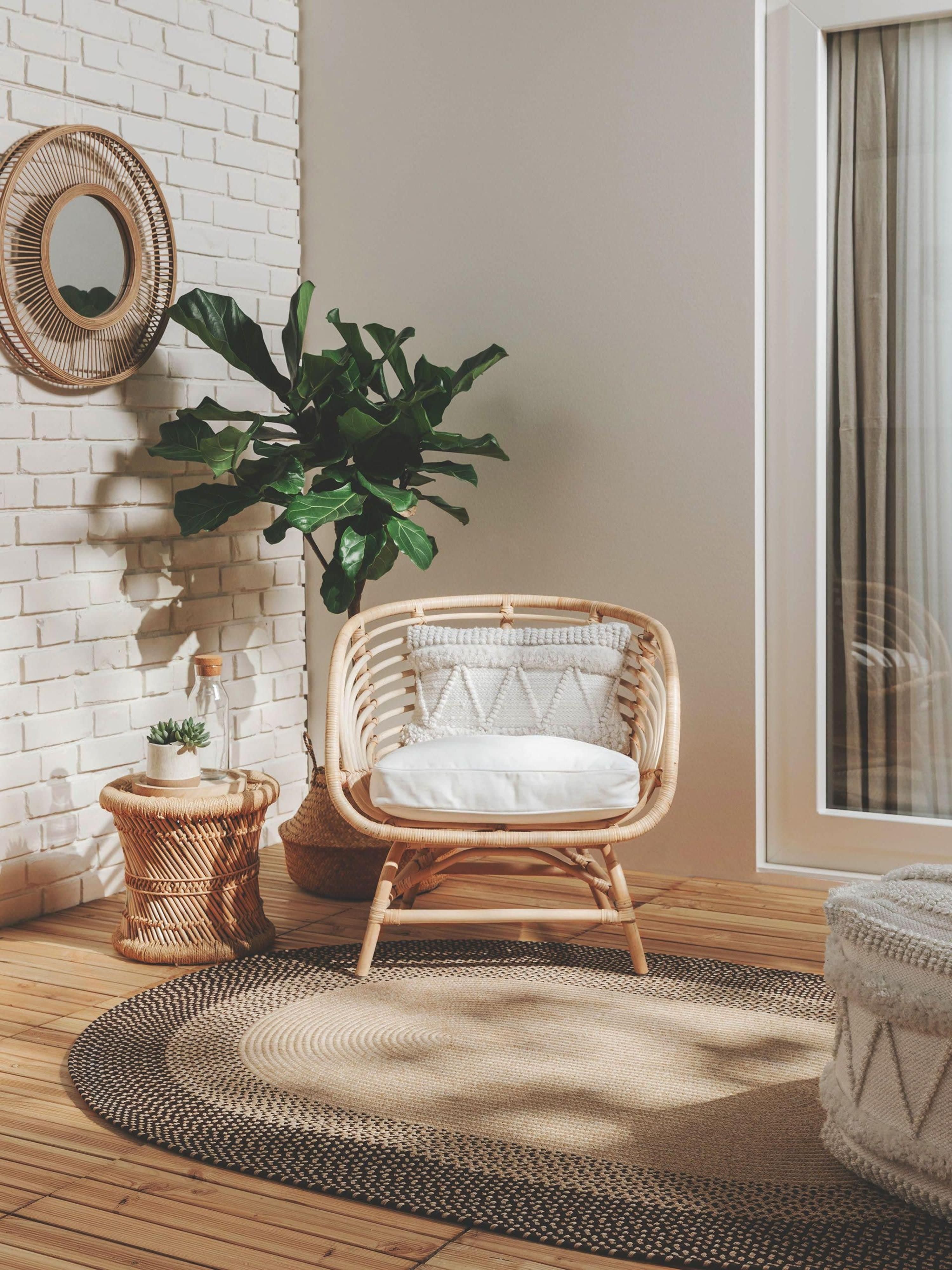 Ovale in- & outdoor vloerkleed Nandi