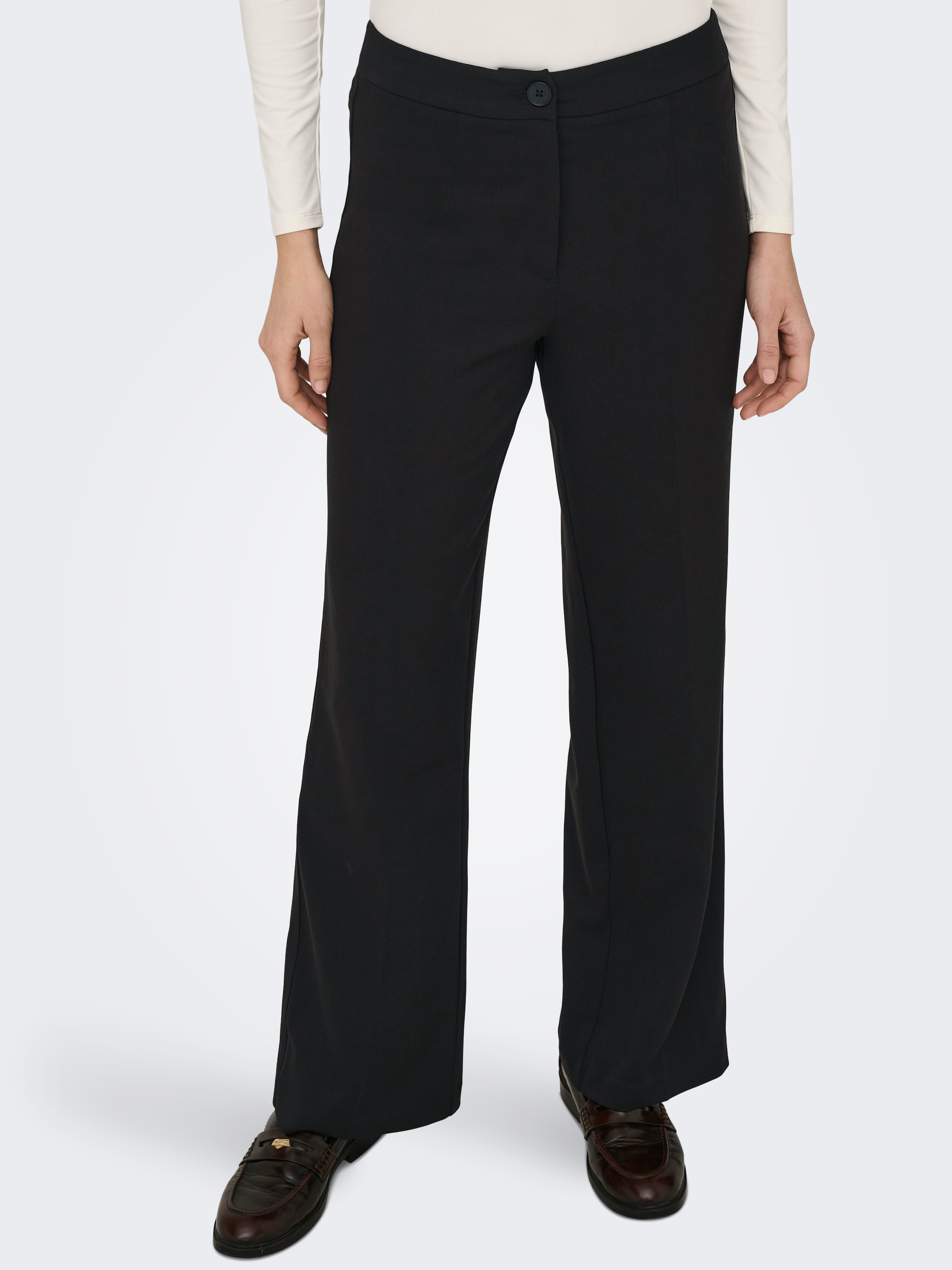 ONLY Anzughose »ONLMIA – Anzughose mit hoher Taille und Stretch«  gerade Form, modisch, Materialmix, Web