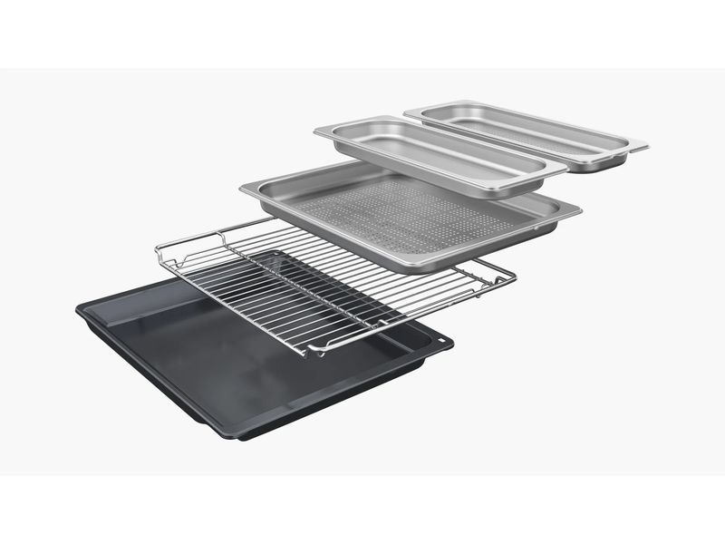 Bosch Einbaudampfbackofen CSG7361B1 Schwarz A Dampfbackofen mit digitalem Bedienring