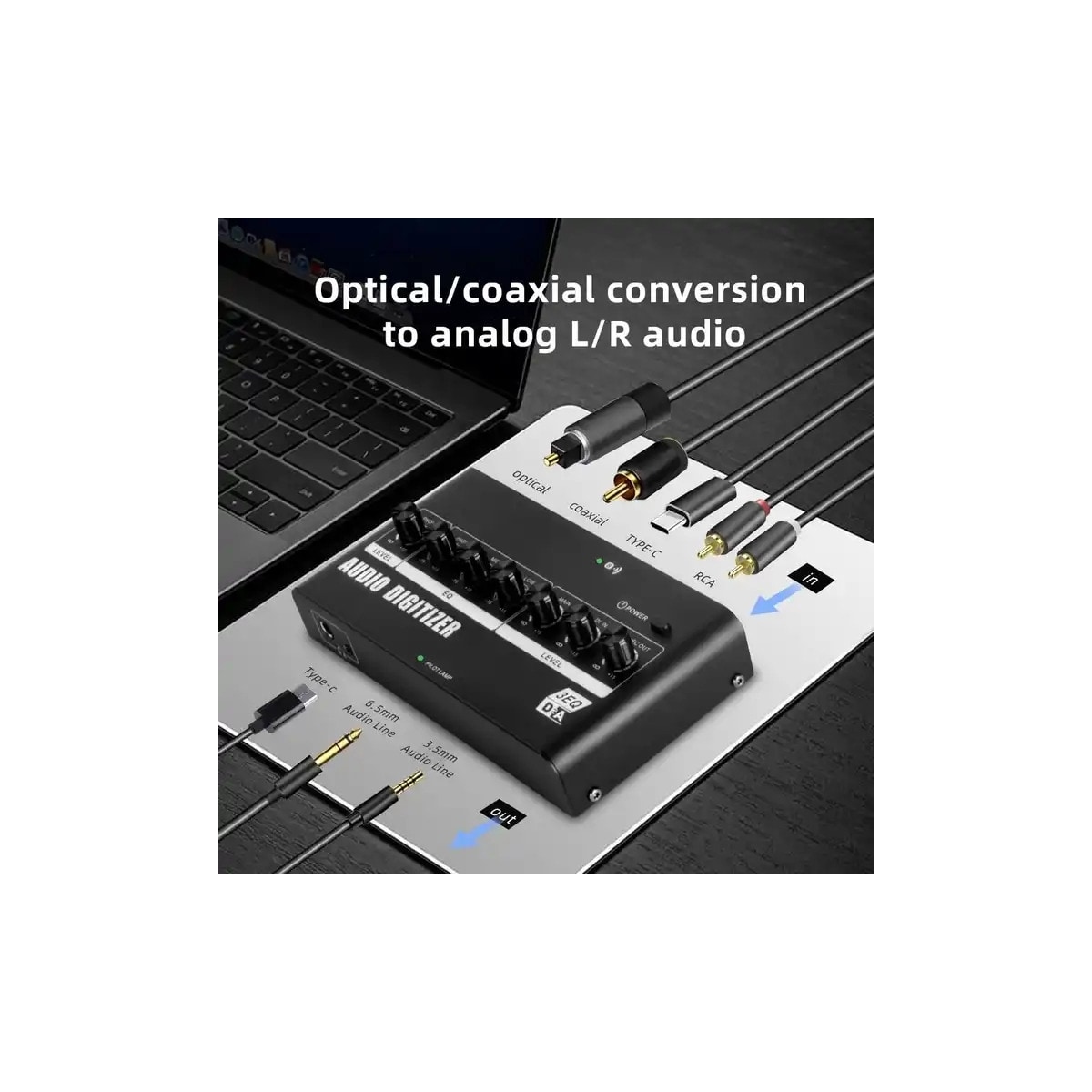 NÖRDIC digitalt og analogt lydgrensesnitt med bluetooth