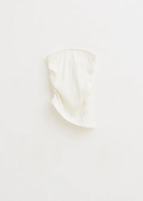 Bandeau top met wave detail off-white (WIT.O)