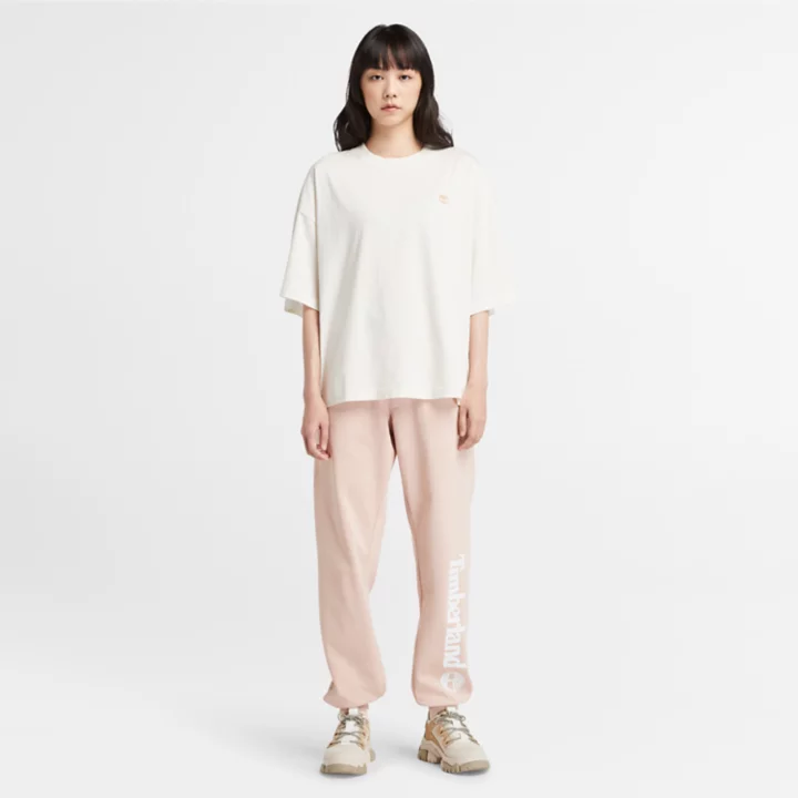 T-shirt oversize pour femme en blanc