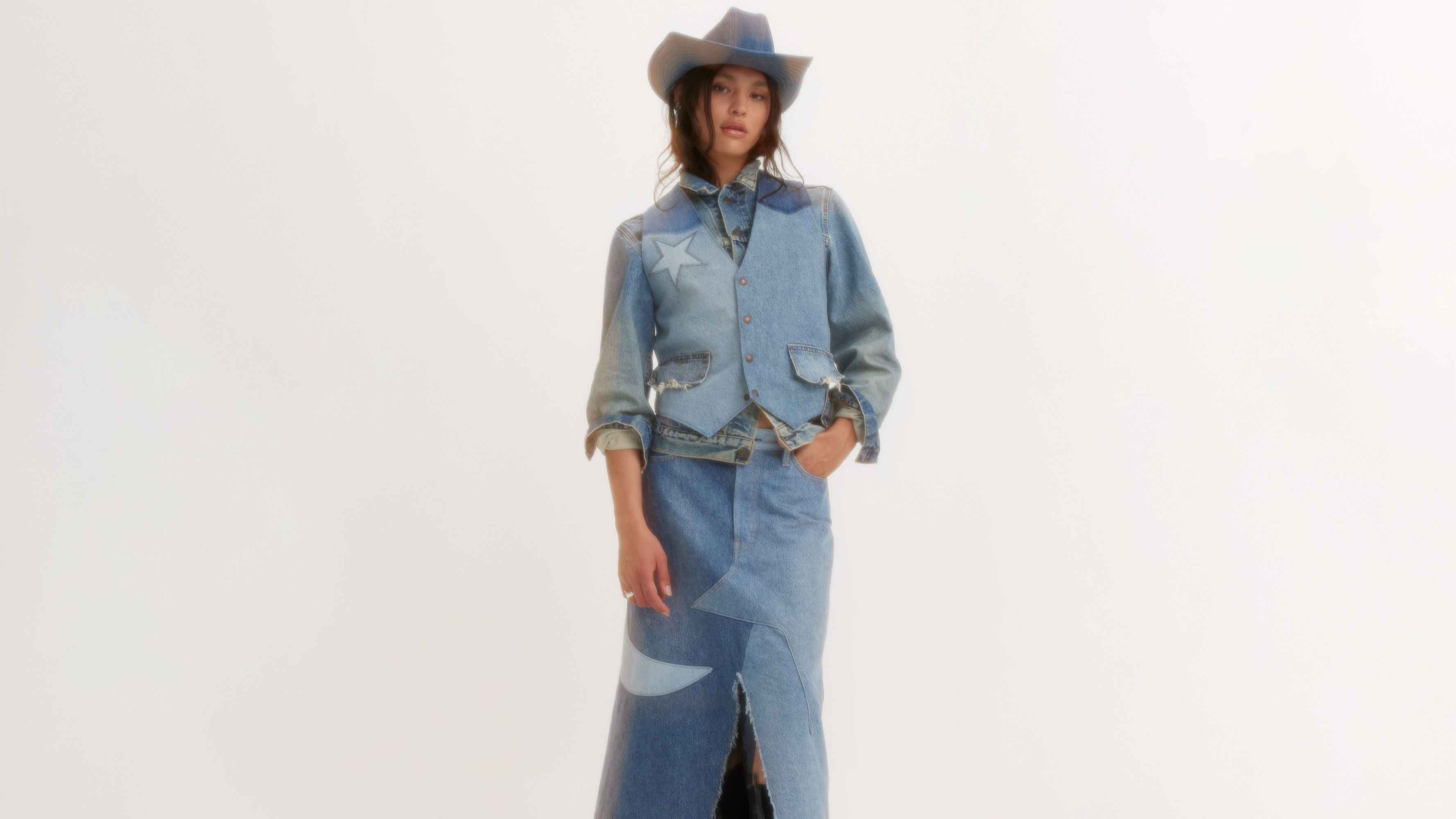 Levi's® Pride Jupe longue Icon - Giddy Up - Bleu