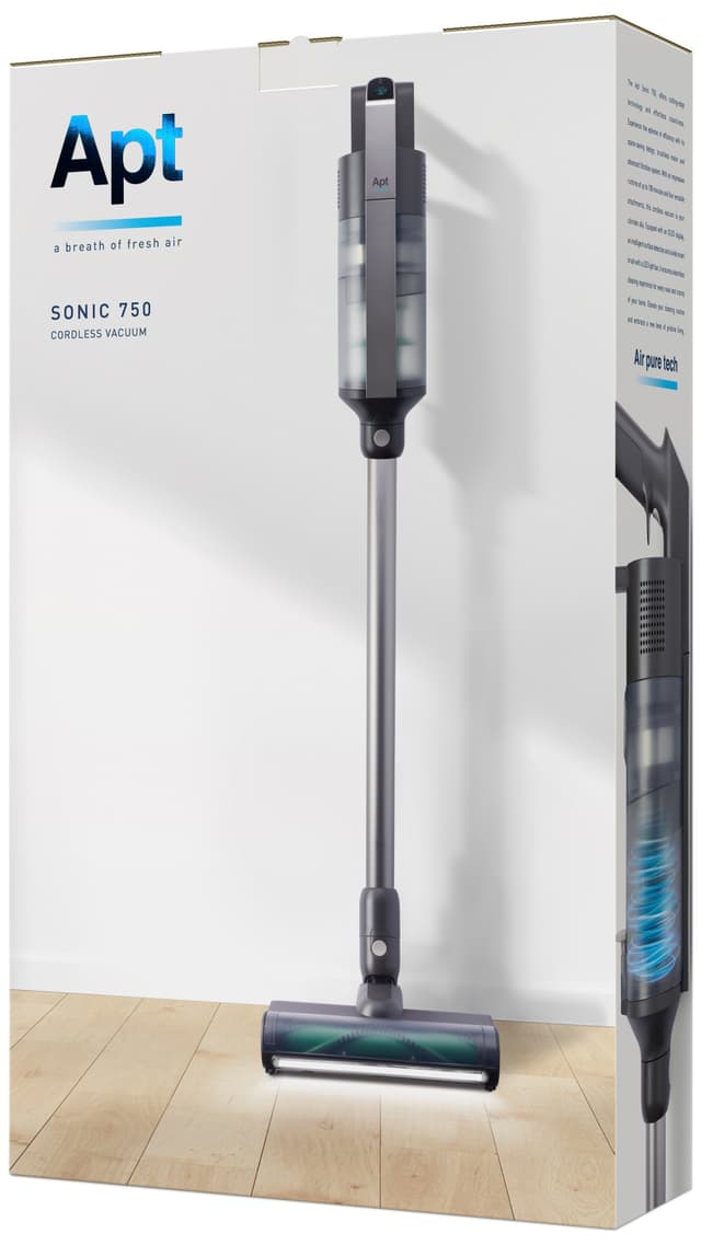 Apt Sonic 750 ledningsfri stangstøvsuger (grå)