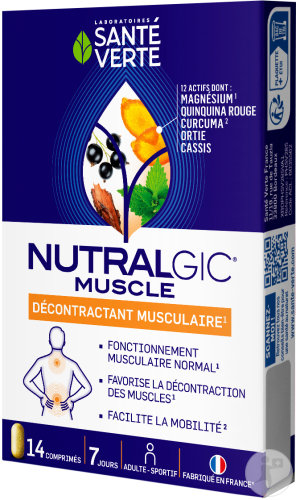 Santé Verte Nutralgic Muscle Décontractant Musculaire Magnésium 14 Comprimés