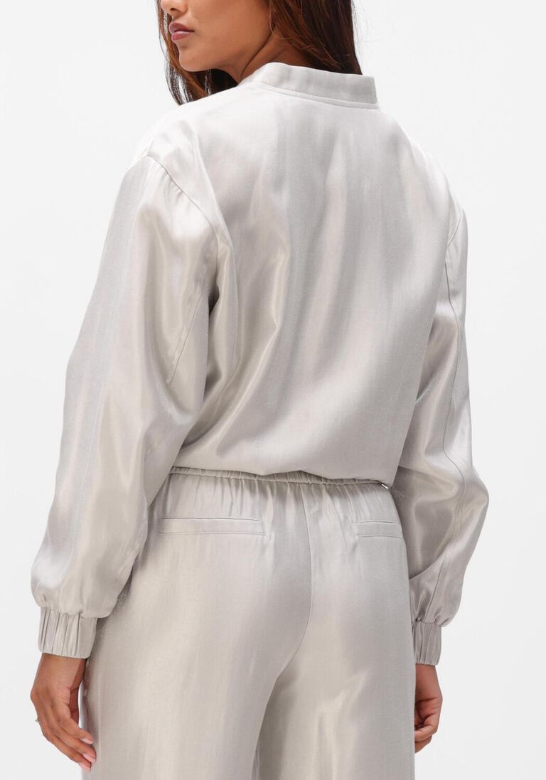 lichtgrijze aimee the label jack joy bomber jacket