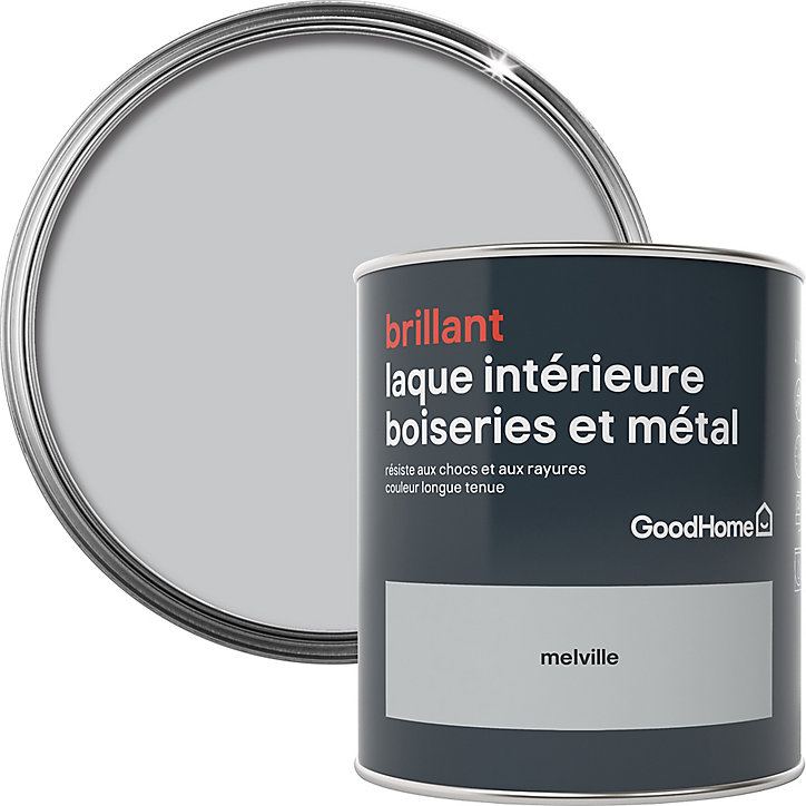 Laque boiseries et métal GoodHome Melville Brillant 0,75L