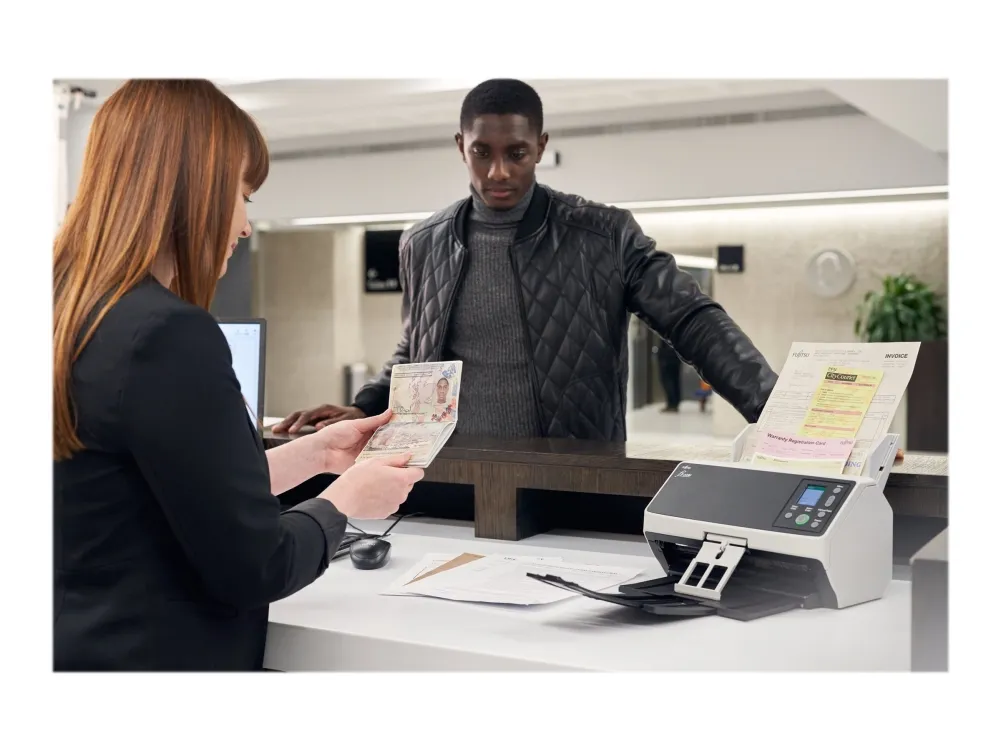 Ricoh fi-8190 - Dokumentscanner - Dual CIS - Duplex - 216 x 355.6 mm - 600 dpi x 600 dpi - op til 90 ppm (mono) / op til 90 ppm (farve) - ADF (100 ark) - op til 13000 scanninger pr. dag - USB 3.2 Gen 1, Gigabit LAN