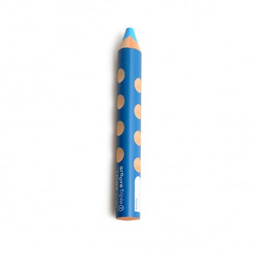 Kleurpotlood 3 in 1, ergonomische grip, lichtblauw