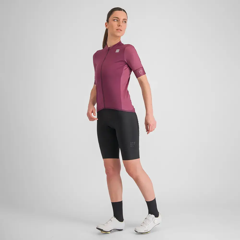 Sportful SRK Fietsshirt Korte Mouwen Donkerrood Dames
