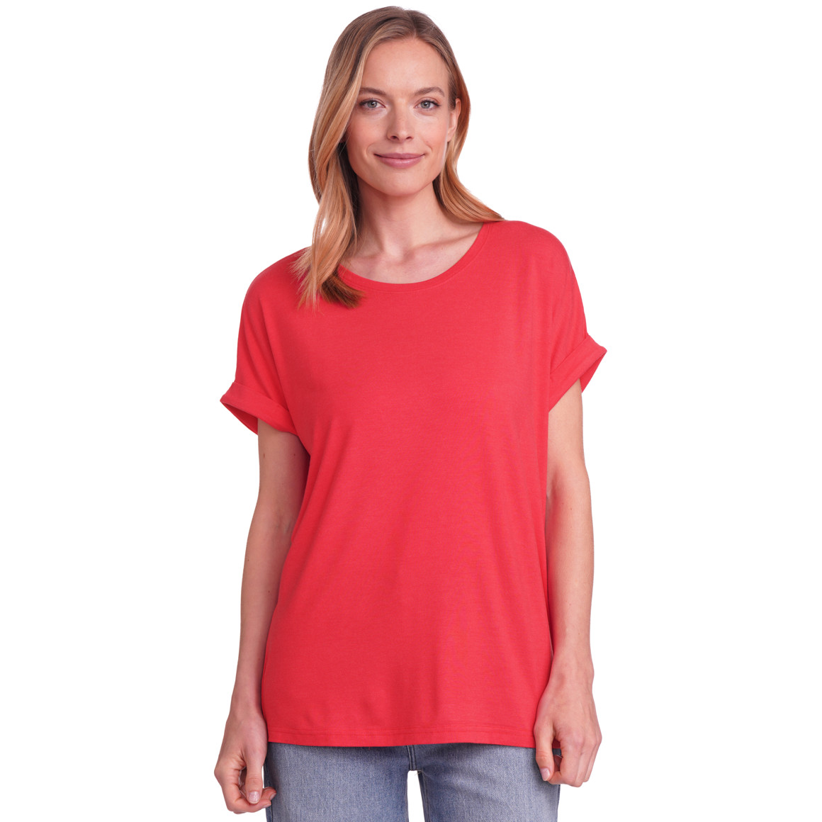 Gina Benotti Damen T-Shirt mit Print rot