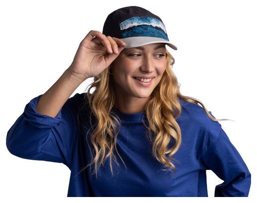 Casquette Unisexe Buff 5 Panel Go Surfrider Bleu/Noir