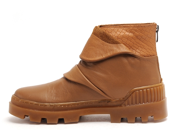 Mamzelle boots bottine plates femme plenita marron