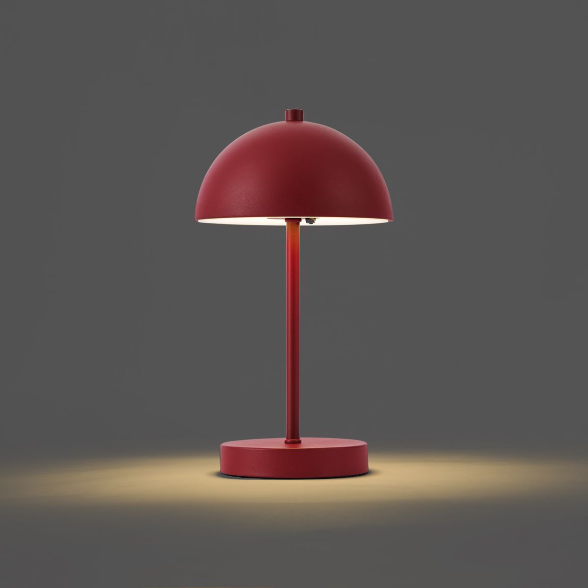 Buiten tafellamp donker rood incl. LED 3-staps dimbaar IP44 oplaadbaar - Keira