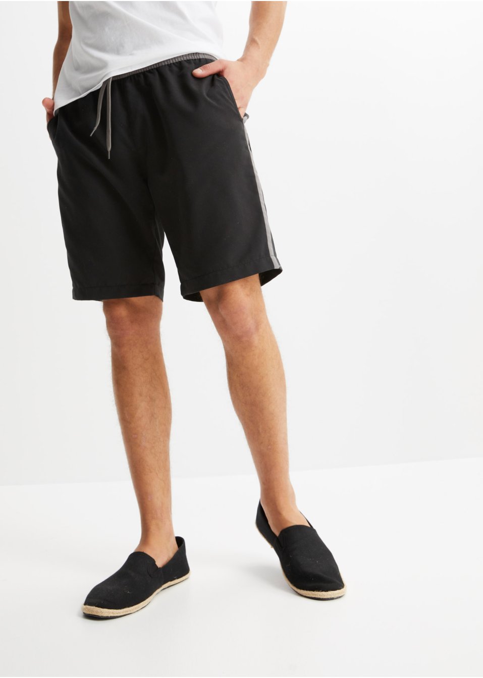 Lot de 2 bermudas de plage avec rayures latérales, Regular Fit