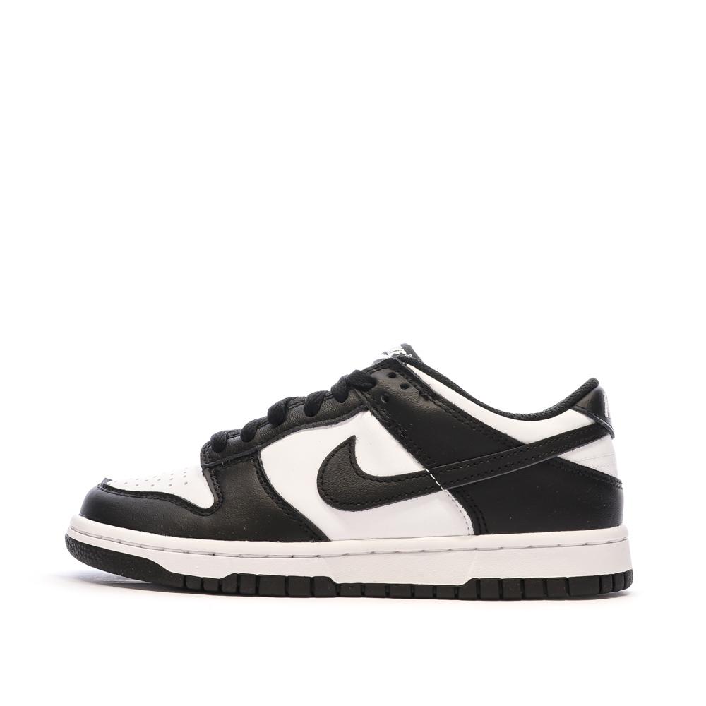 Nike Baskets Blanches/Noires Enfant Nike Dunk Low